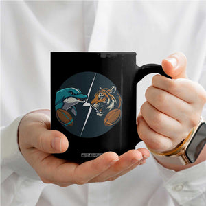 Funny Tiger Vs Dolphin Rivalry Coffee Mug Gift For FB Hardcore Fan TS12 Print Your Wear