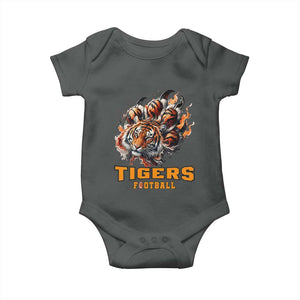 Funny BFT Baby Onesie Football Player Gift TS12 Dark Heather Print Your Wear