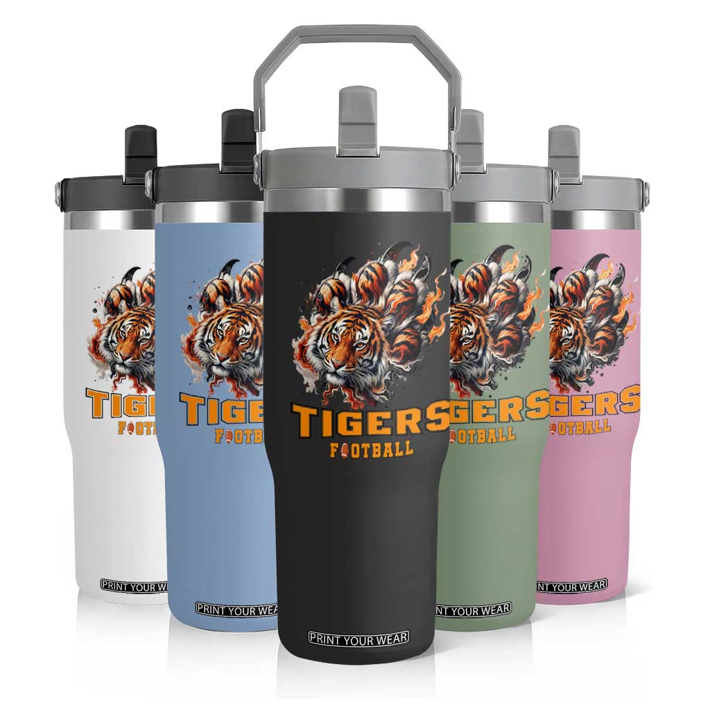 Funny BFT Flip Straw Tumbler Football Player Gift TS12 Print Your Wear