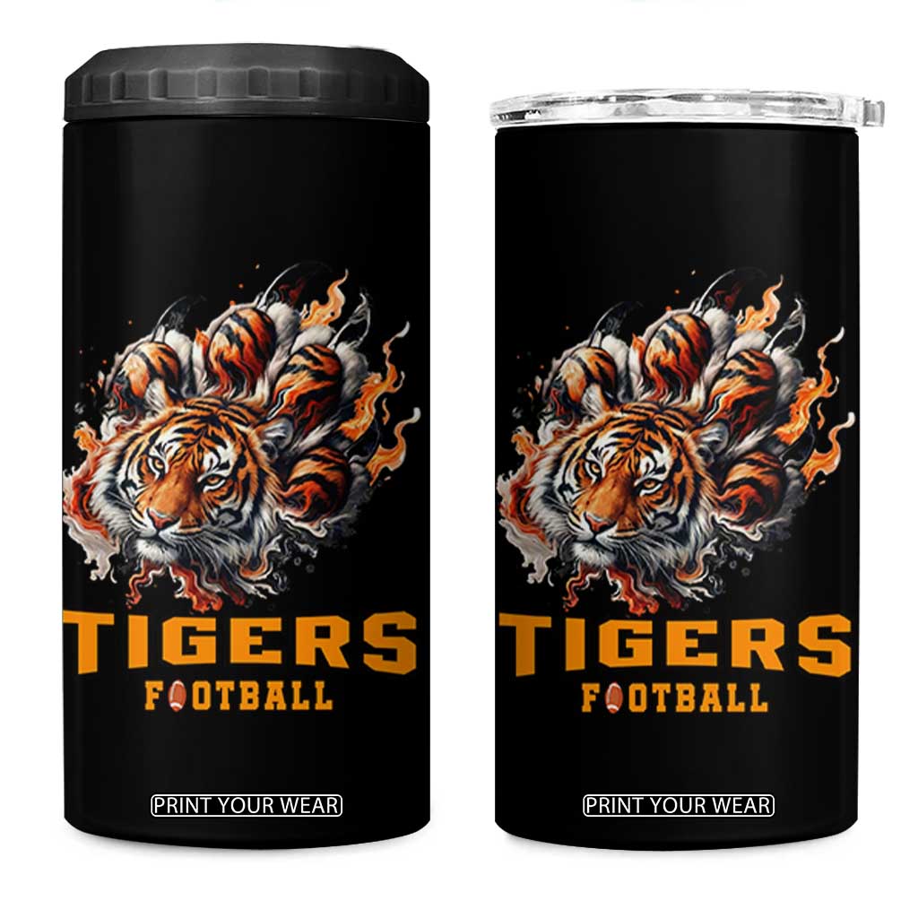 Funny BFT 4 in 1 Can Cooler Tumbler Football Player Gift TS12 One Size: 16 oz Black Print Your Wear