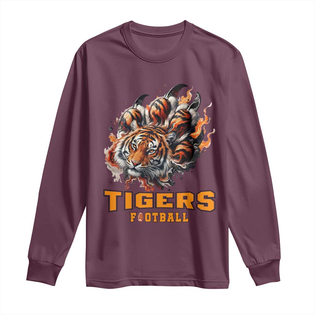 Funny BFT Long Sleeve Shirt Football Player Gift TS12 Maroon Print Your Wear
