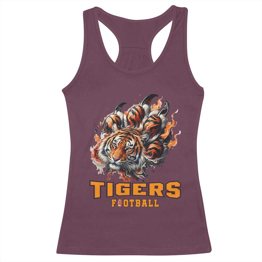 Funny BFT Racerback Tank Top Football Player Gift TS12 Maroon Print Your Wear