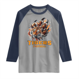Funny BFT Raglan Shirt Football Player Gift TS12 Sport Gray Navy Print Your Wear