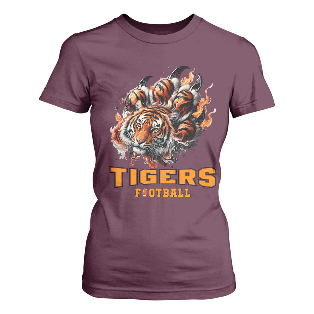 Funny BFT T Shirt For Women Football Player Gift TS12 Maroon Print Your Wear
