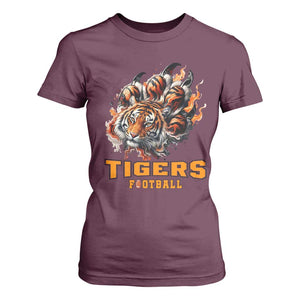Funny BFT T Shirt For Women Football Player Gift TS12 Maroon Print Your Wear