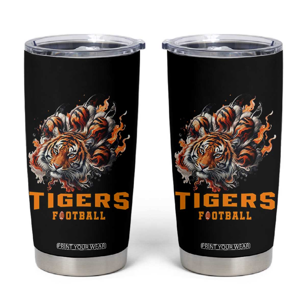 Funny BFT Tumbler Cup Football Player Gift TS12 Black Print Your Wear