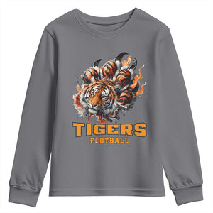 Funny BFT Youth Sweatshirt Football Player Gift TS12 Charcoal Print Your Wear