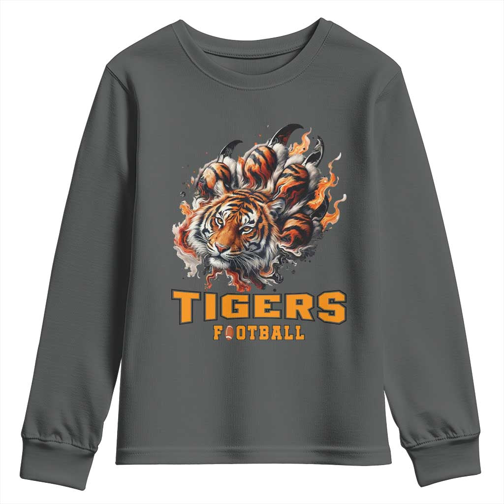 Funny BFT Youth Sweatshirt Football Player Gift TS12 Dark Heather Print Your Wear