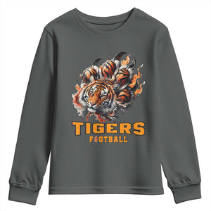 Funny BFT Youth Sweatshirt Football Player Gift TS12 Dark Heather Print Your Wear