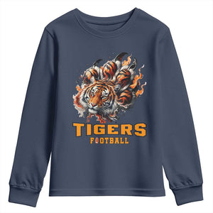 Funny BFT Youth Sweatshirt Football Player Gift TS12 Navy Print Your Wear