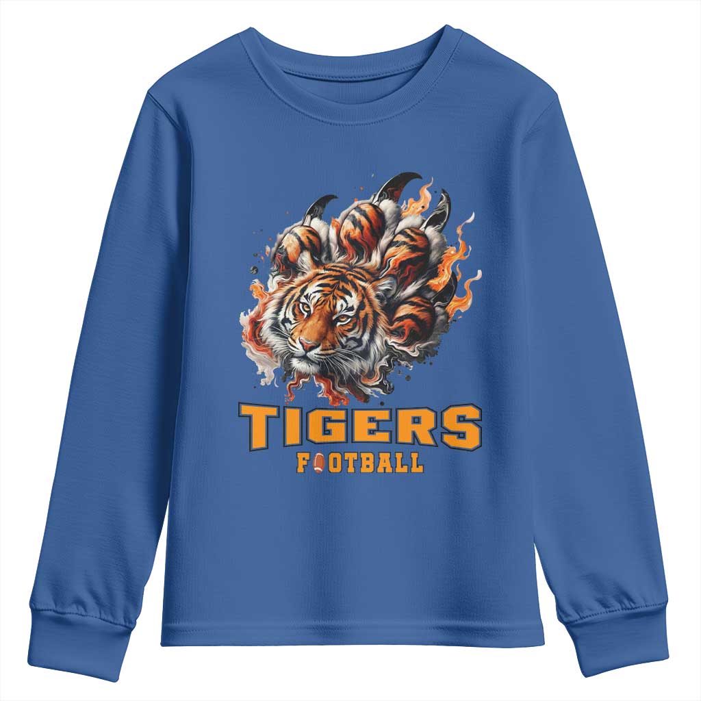 Funny BFT Youth Sweatshirt Football Player Gift TS12 Royal Blue Print Your Wear