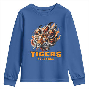Funny BFT Youth Sweatshirt Football Player Gift TS12 Royal Blue Print Your Wear