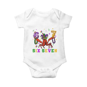 Funny 67 Crawfish Mardi Gras Baby Onesie Six Seven Meme TS12 White Print Your Wear