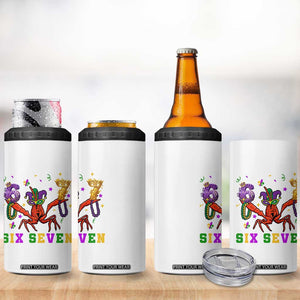 Funny 67 Crawfish Mardi Gras 4 in 1 Can Cooler Tumbler Six Seven Meme TS12 Print Your Wear