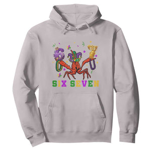 Funny 67 Crawfish Mardi Gras Hoodie Six Seven Meme TS12 Ice Gray Print Your Wear