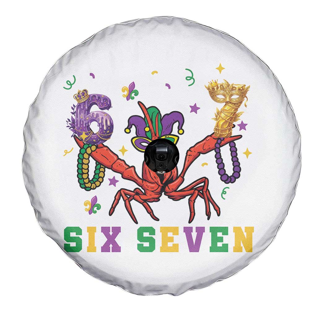 Funny 67 Crawfish Mardi Gras Spare Tire Cover Six Seven Meme TS12 Print Your Wear