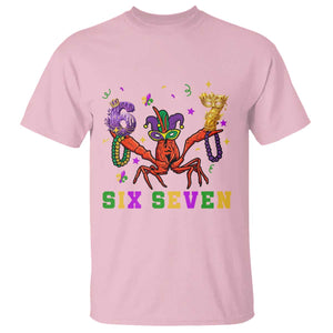 Funny 67 Crawfish Mardi Gras T Shirt Six Seven Meme TS12 Light Pink Print Your Wear