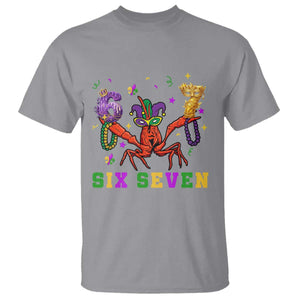 Funny 67 Crawfish Mardi Gras T Shirt Six Seven Meme TS12 Sport Gray Print Your Wear