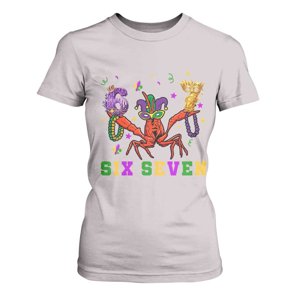 Funny 67 Crawfish Mardi Gras T Shirt For Women Six Seven Meme TS12 Ice Gray Print Your Wear