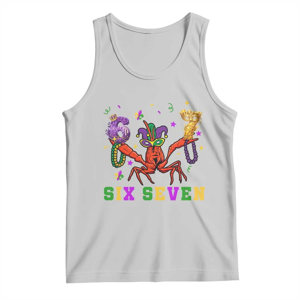Funny 67 Crawfish Mardi Gras Tank Top Six Seven Meme TS12 Ash Print Your Wear