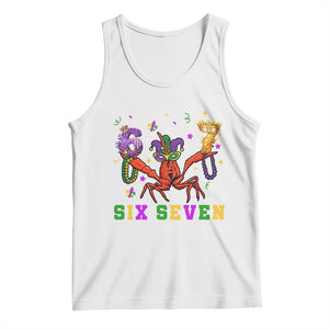 Funny 67 Crawfish Mardi Gras Tank Top Six Seven Meme TS12 White Print Your Wear