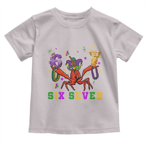 Funny 67 Crawfish Mardi Gras Toddler T Shirt Six Seven Meme TS12 Ice Gray Print Your Wear