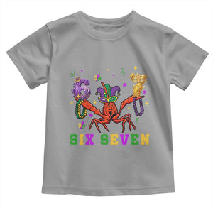 Funny 67 Crawfish Mardi Gras Toddler T Shirt Six Seven Meme TS12 Sport Gray Print Your Wear