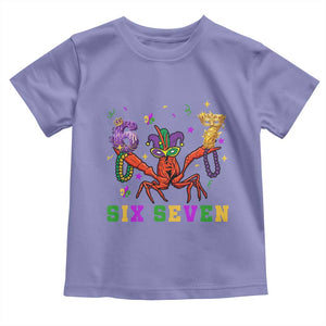 Funny 67 Crawfish Mardi Gras Toddler T Shirt Six Seven Meme TS12 Violet Print Your Wear