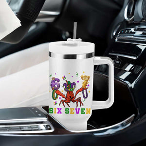 Funny 67 Crawfish Mardi Gras Tumbler With Handle Six Seven Meme TS12 Print Your Wear