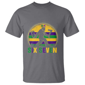 Funny Mardi Gras Bigfoot T Shirt Six Seven Meme TS12 Charcoal Print Your Wear