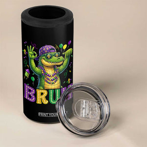Mardi Gras Mardigator Alligator Six Seven Bruh Meme 4 in 1 Can Cooler Tumbler TS12 Print Your Wear