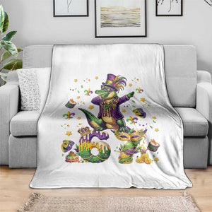 Funny Mardigator Alligator Six Seven Meme Throw Blanket Mardi Gras Gifts TS12 Print Your Wear