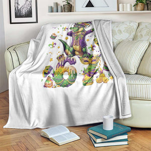 Funny Mardigator Alligator Six Seven Meme Throw Blanket Mardi Gras Gifts TS12 Print Your Wear