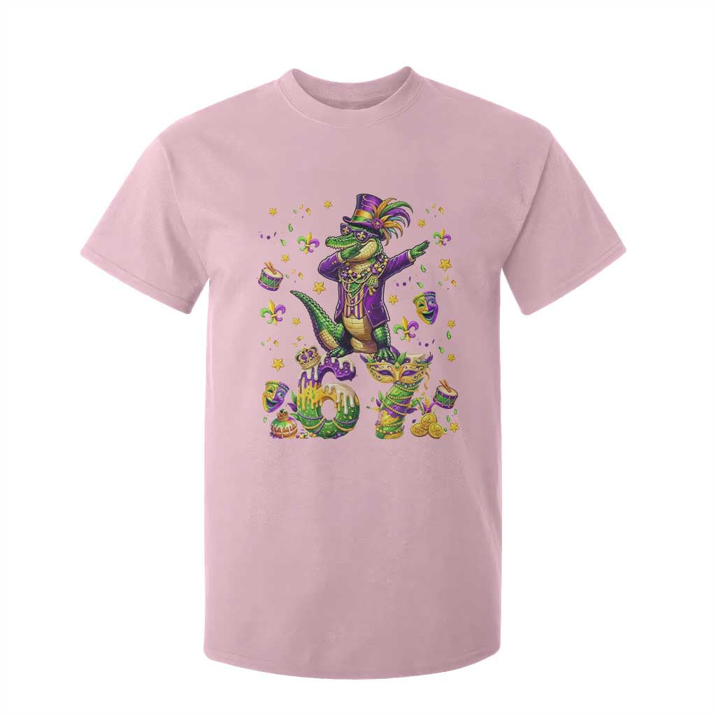 Funny Mardigator Alligator Six Seven Meme T Shirt For Kid Mardi Gras Gifts TS12 Light Pink Print Your Wear