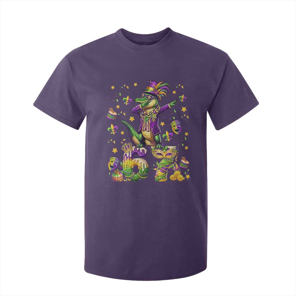 Funny Mardigator Alligator Six Seven Meme T Shirt For Kid Mardi Gras Gifts TS12 Purple Print Your Wear