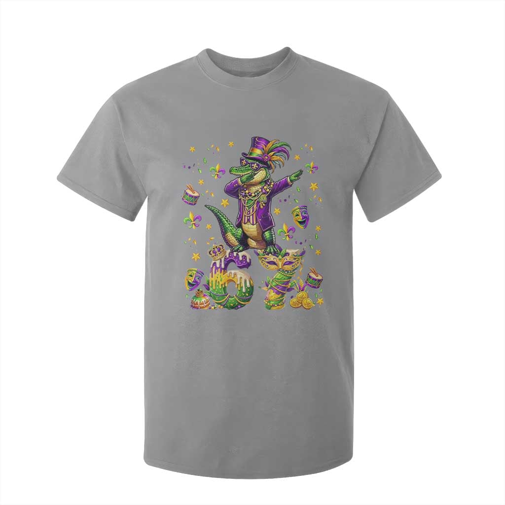 Funny Mardigator Alligator Six Seven Meme T Shirt For Kid Mardi Gras Gifts TS12 Sport Gray Print Your Wear