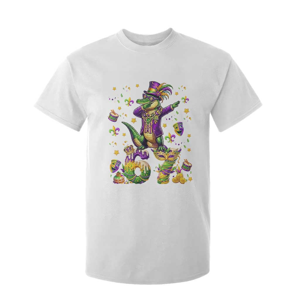 Funny Mardigator Alligator Six Seven Meme T Shirt For Kid Mardi Gras Gifts TS12 White Print Your Wear