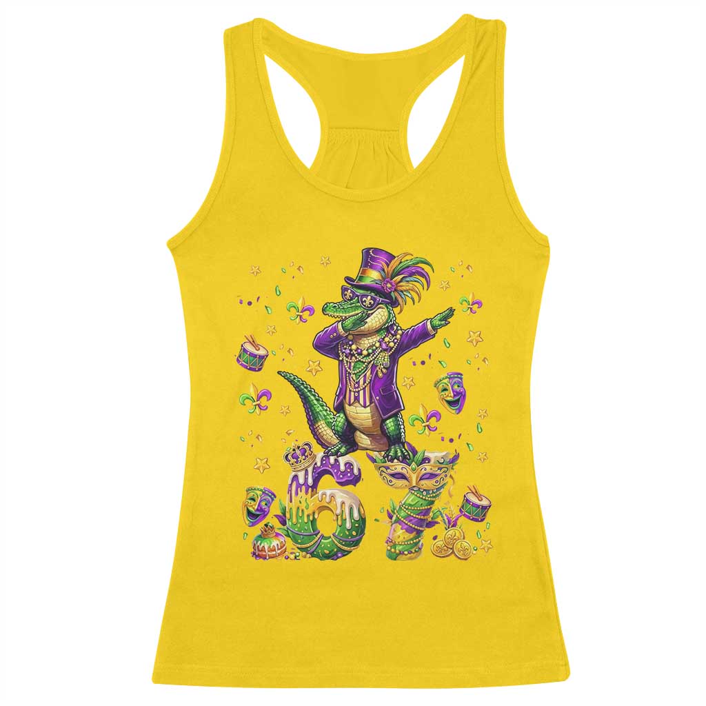 Funny Mardigator Alligator Six Seven Meme Racerback Tank Top Mardi Gras Gifts TS12 Daisy Print Your Wear
