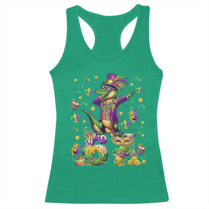 Funny Mardigator Alligator Six Seven Meme Racerback Tank Top Mardi Gras Gifts TS12 Irish Green Print Your Wear