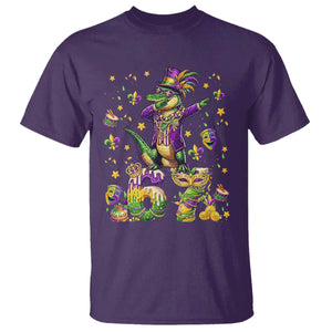 Funny Mardigator Alligator Six Seven Meme T Shirt Mardi Gras Gifts TS12 Purple Print Your Wear