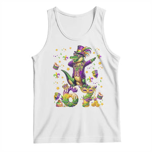 Funny Mardigator Alligator Six Seven Meme Tank Top Mardi Gras Gifts TS12 White Print Your Wear
