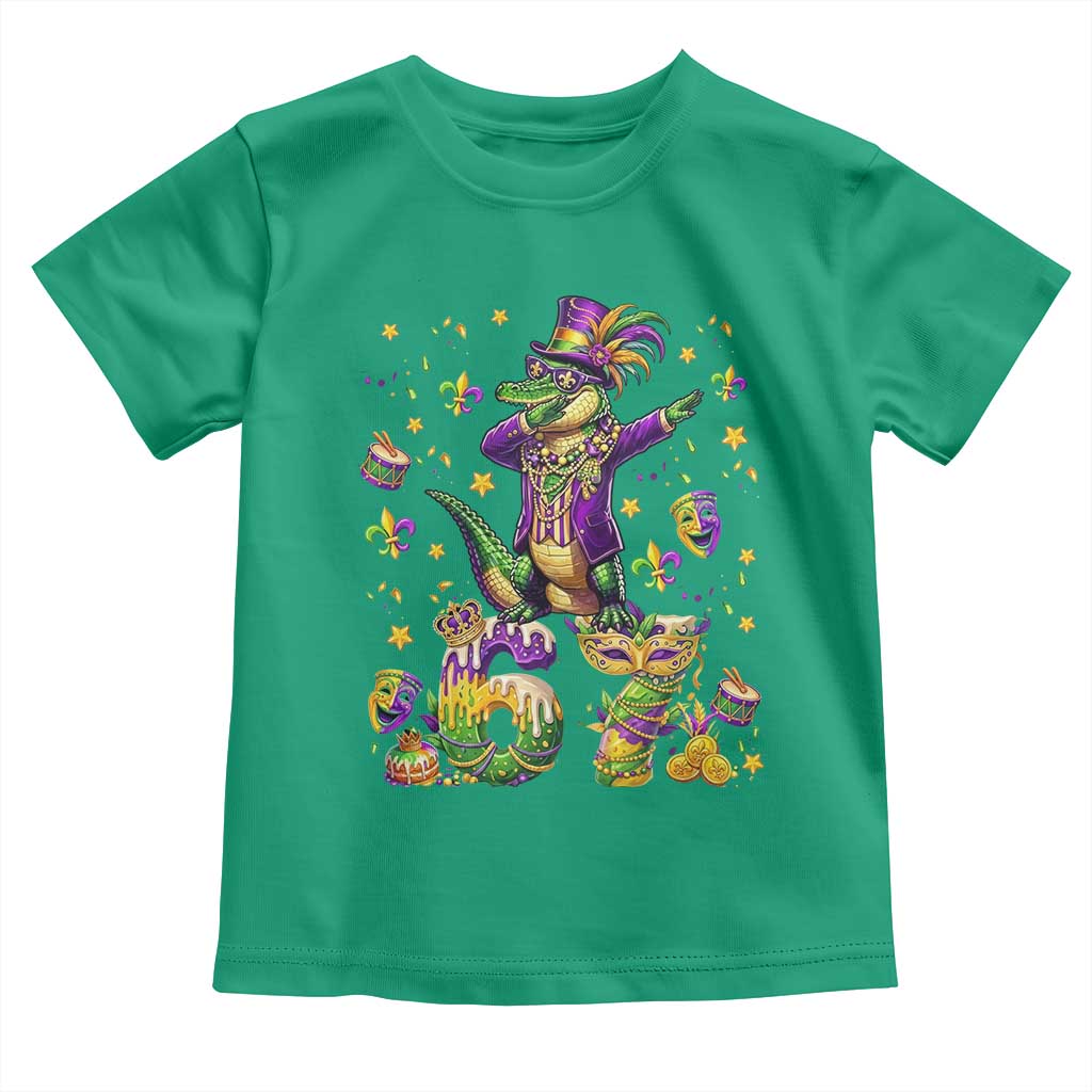 Funny Mardigator Alligator Six Seven Meme Toddler T Shirt Mardi Gras Gifts TS12 Irish Green Print Your Wear