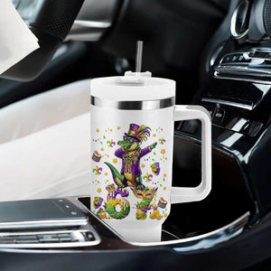 Funny Mardigator Alligator Six Seven Meme Tumbler With Handle Mardi Gras Gifts TS12 Print Your Wear