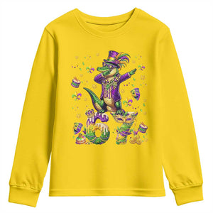 Funny Mardigator Alligator Six Seven Meme Youth Sweatshirt Mardi Gras Gifts TS12 Daisy Print Your Wear