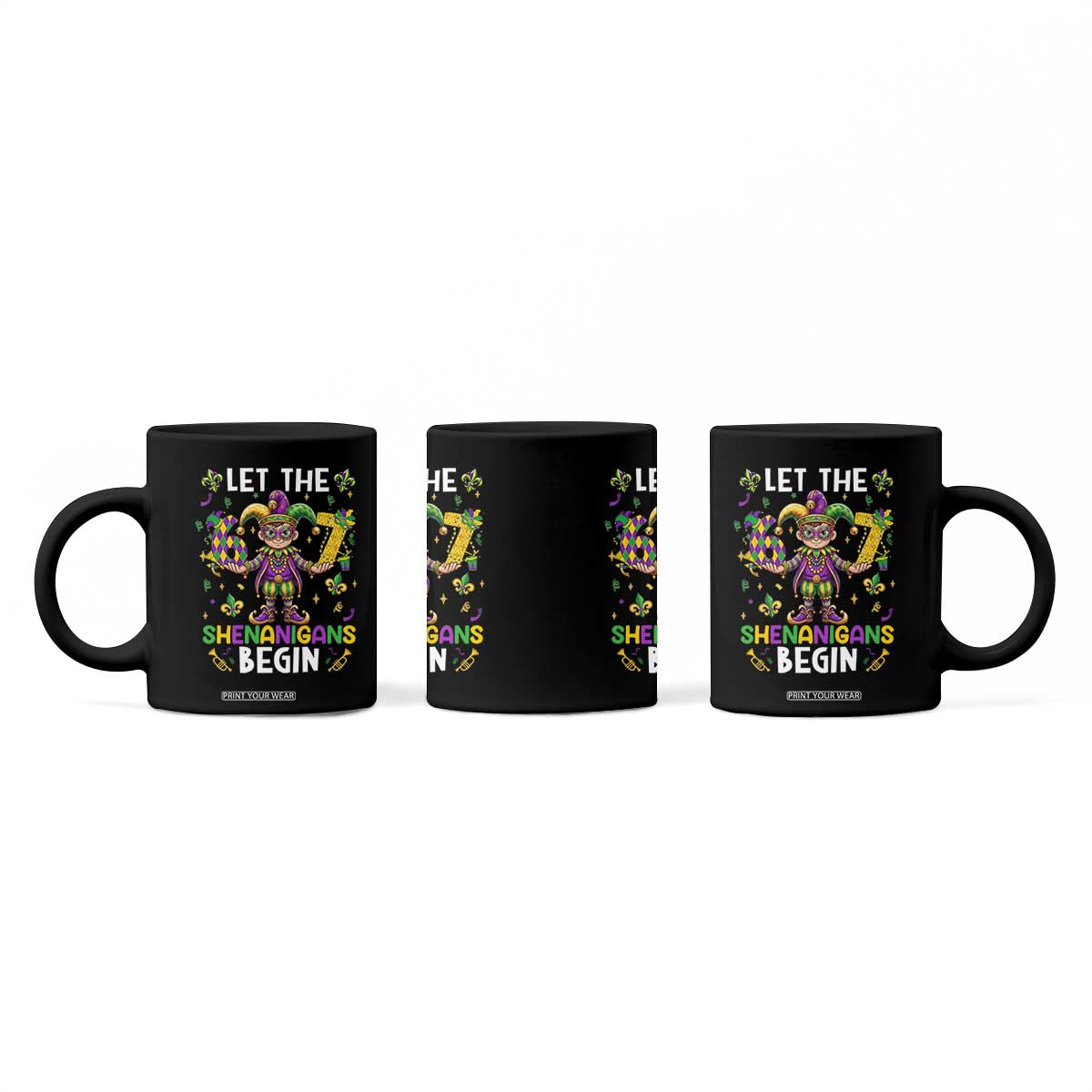 Let The 67 Shenanigans Begin Coffee Mug Six Seven Meme Mardi Gras TS12 Print Your Wear