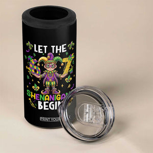 Let The 67 Shenanigans Begin 4 in 1 Can Cooler Tumbler Six Seven Meme Mardi Gras TS12 Print Your Wear