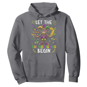 Let The 67 Shenanigans Begin Hoodie Six Seven Meme Mardi Gras TS12 Charcoal Print Your Wear