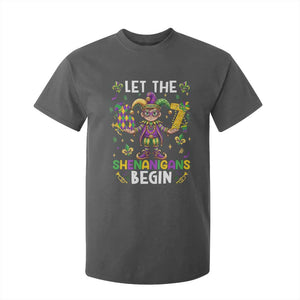 Let The 67 Shenanigans Begin T Shirt For Kid Six Seven Meme Mardi Gras TS12 Dark Heather Print Your Wear