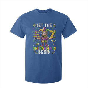 Let The 67 Shenanigans Begin T Shirt For Kid Six Seven Meme Mardi Gras TS12 Royal Blue Print Your Wear