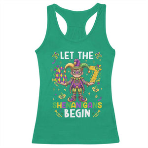 Let The 67 Shenanigans Begin Racerback Tank Top Six Seven Meme Mardi Gras TS12 Irish Green Print Your Wear